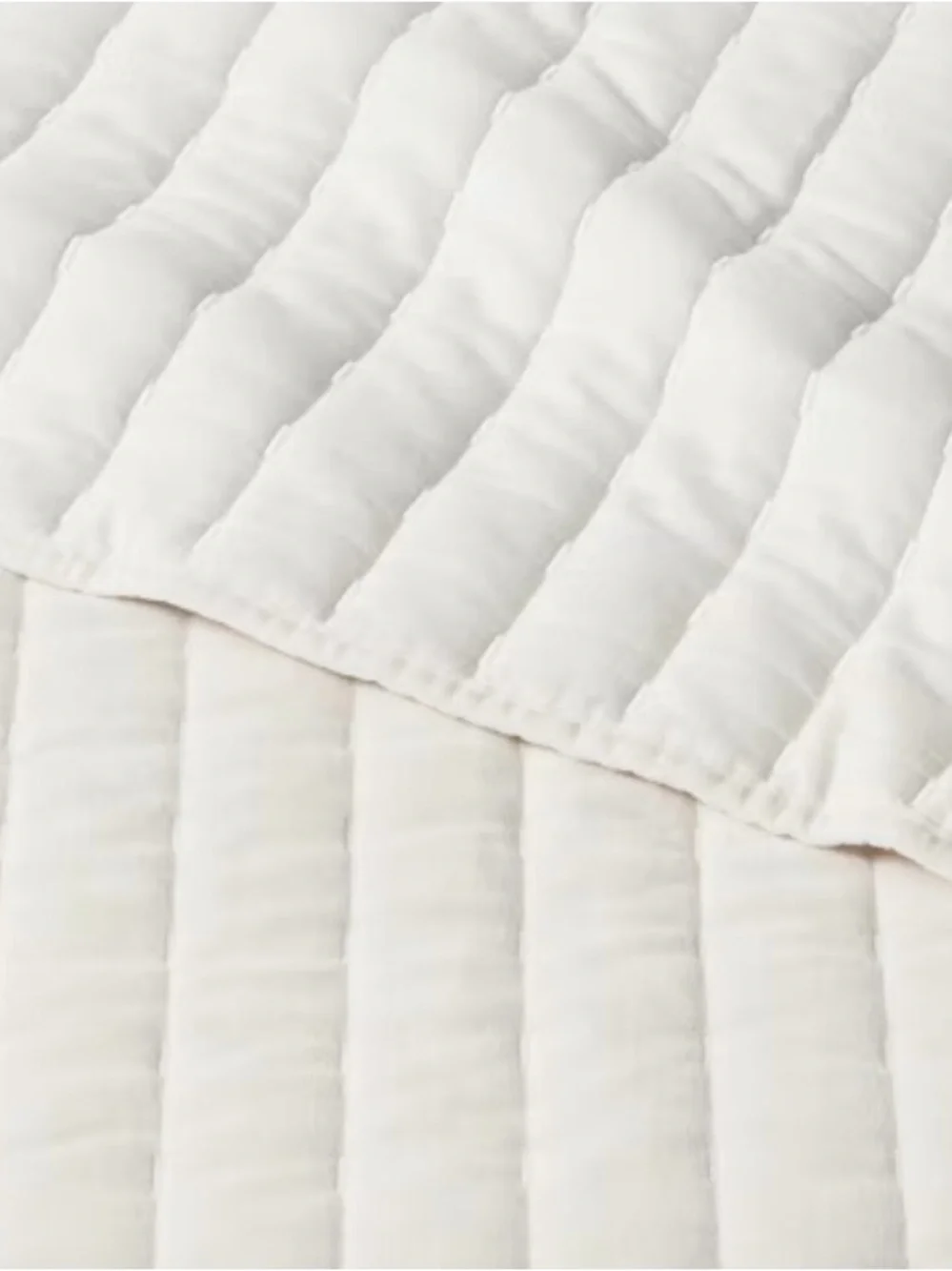 Stitch Velvet Quilt Cream - Threshold™